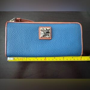 Dooney & Bourke Textured Blue Wallet